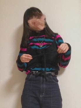 「フェザー」｜「アイテム（キャミソール）」を使った、すまいる☻さん（レディース・164cm）の冬コーディネート