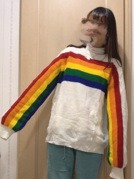 「me（ミイ）のアイテム（パンツ）」を使った、すまいる☻さん（レディース・164cm）の冬コーディネート