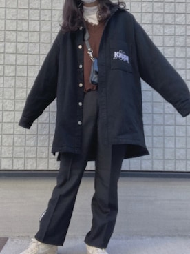 「WC（ダブル シー）のアイテム（ニット/セーター）」を使った、すまいる☻さん（レディース・164cm）の冬コーディネート