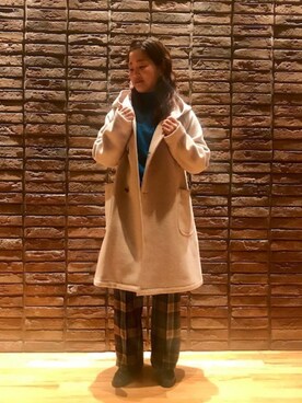 「cellar door」｜「アイテム（その他アウター）」を使った、MIOさん（レディース・154cm）の秋コーディネート