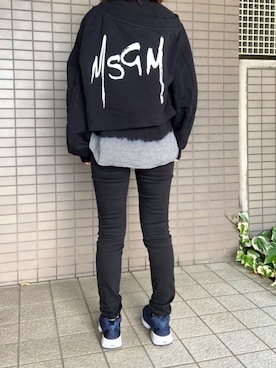 「MSGM（エムエスジーエム）のアイテム（スウェット）」を使った、yuさん（レディース・150cm）の秋コーディネート