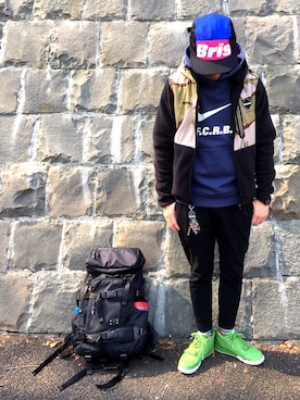 「F.C.R.B.（エフシーアールビー）のアイテム（ブルゾン）」を使った、roywさん（メンズ・174cm）の春コーディネート