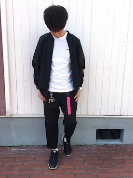 「EN ROUTE（アンルート）のアイテム（MA-1）」を使った、roywさん（メンズ・174cm）の春コーディネート