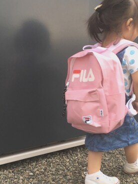 Fila フィラ のバックパック リュック ピンク系 を使った人気ファッションコーディネート Wear