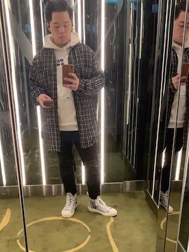 「PRIMARK（プライマーク）のアイテム（パンツ）」を使った、winwinstonstonさん（メンズ・173cm）の春コーディネート