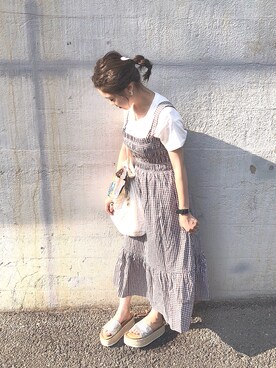 risa.kさん（レディース・159cm）の夏コーディネート