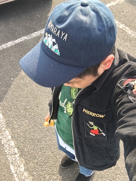 「SEVENDAYS=SUNDAY（セブンデイズサンデイ）のアイテム（キャップ）」を使った、ばっしーさん（メンズ・160cm）の冬コーディネート