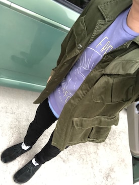 「GoLike-o（ゴライコー）のアイテム（ジャケット/アウター）」を使った、ばっしーさん（メンズ・160cm）の春コーディネート