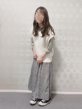 「AVAN LILY（アヴァンリリィ）のアイテム」を使った、ameさん（レディース・149cm）の春コーディネート
