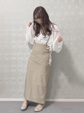 「Chillfar（チルファー）のアイテム（チュニック）」を使った、ameさん（レディース・149cm）の春コーディネート