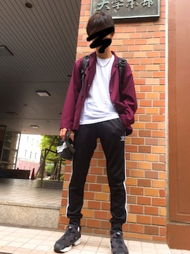 「STUDIOUS（ステュディオス）のアイテム（ナイロンジャケット）」を使った、ほしさん（メンズ・173cm）の秋コーディネート