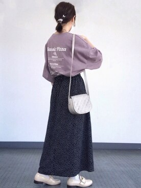 「5（ファイブ）のアイテム（トップス）」を使った、ビ﹏台湾人日本在住さん（レディース・152cm）の春コーディネート