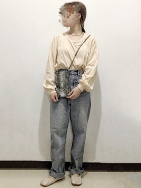 「Lulus（-）のアイテム（トップス）」を使った、ビ﹏台湾人日本在住さん（レディース・152cm）の秋コーディネート