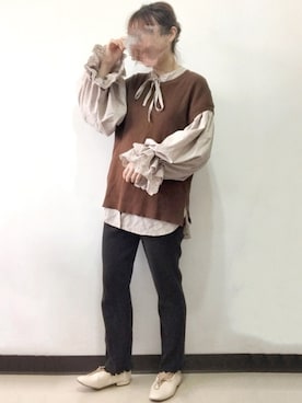 ビ﹏台湾人日本在住さん（レディース・152cm）の秋コーディネート