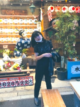 「stradivarius（ストラディバリウス）のアイテム（ジャケット/アウター）」を使った、Aoiさん（レディース・157cm）の秋コーディネート
