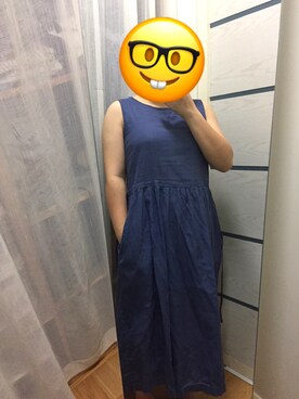 「日系极简」｜「アイテム（ジャンパースカート）」を使った、jenny lifeさん（レディース・153cm）の夏コーディネート
