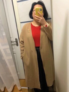 「ベージュコート」｜「アイテム（ダッフルコート）」を使った、jenny lifeさん（レディース・153cm）の秋コーディネート
