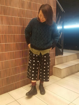 「rasox（ラソックス）のアイテム（レッグウェア）」を使った、yamaayuさん（レディース・151cm）の冬コーディネート