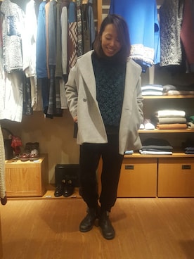 「rasox（ラソックス）のアイテム（レッグウェア）」を使った、yamaayuさん（レディース・151cm）の冬コーディネート