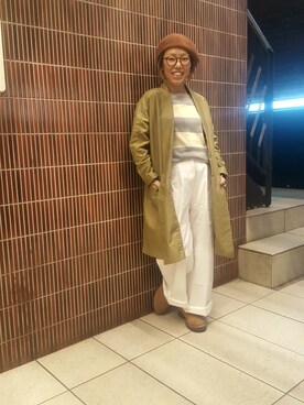 「D.M.G.（ドミンゴ）のアイテム（ジャケット/アウター）」を使った、yamaayuさん（レディース・151cm）の冬コーディネート