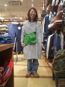 「GRANDMA MAMA DAUGHTER（グランマママドーター）のアイテム」を使った、yamaayuさん（レディース・151cm）の冬コーディネート