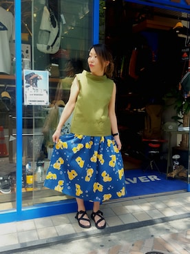 「Chaco（チャコ）のアイテム」を使った、yamaayuさん（レディース・151cm）の春コーディネート