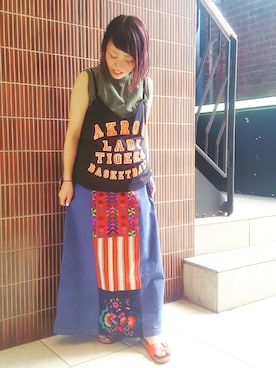 「Goodwear(Since1983)（グッドウェア）のアイテム」を使った、yamaayuさん（レディース・151cm）の夏コーディネート