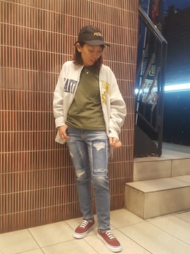 「Goodwear(Since1983)（グッドウェア）のアイテム」を使った、yamaayuさん（レディース・151cm）の夏コーディネート