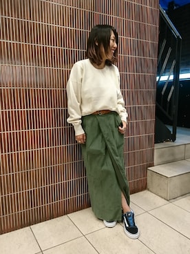 「AlexanderLeeChang（アレキサンダーリーチャン）のアイテム」を使った、yamaayuさん（レディース・151cm）の秋コーディネート