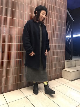 「Happy Socks（ハッピーソックス）のアイテム」を使った、yamaayuさん（レディース・151cm）の秋コーディネート