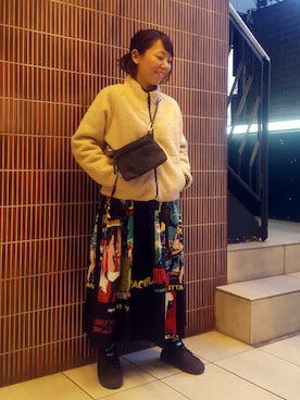 「POLeR OUTDOOR STUFF（ポーラーアウトドアスタッフ）のアイテム」を使った、yamaayuさん（レディース・151cm）の秋コーディネート