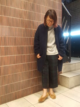 「GRANDMA MAMA DAUGHTER（グランマママドーター）のアイテム」を使った、yamaayuさん（レディース・151cm）の秋コーディネート