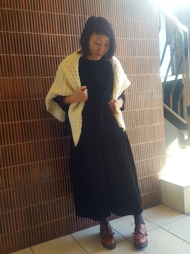 「GRANDMA MAMA DAUGHTER（グランマママドーター）のアイテム」を使った、yamaayuさん（レディース・151cm）の冬コーディネート