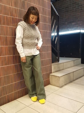 「D.M.G.（ドミンゴ）のアイテム」を使った、yamaayuさん（レディース・151cm）の冬コーディネート