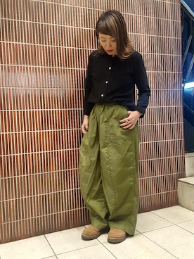 「D.M.G.（ドミンゴ）のアイテム」を使った、yamaayuさん（レディース・151cm）の冬コーディネート