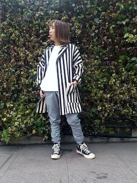 「UNFIL（アンフィル）のアイテム」を使った、yamaayuさん（レディース・151cm）の春コーディネート