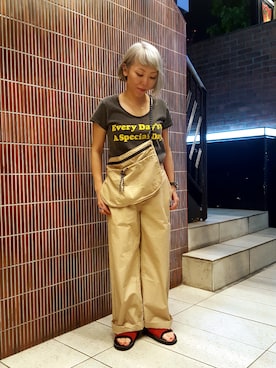 「MIXTA（ミクスタ）のアイテム」を使った、yamaayuさん（レディース・151cm）の春コーディネート