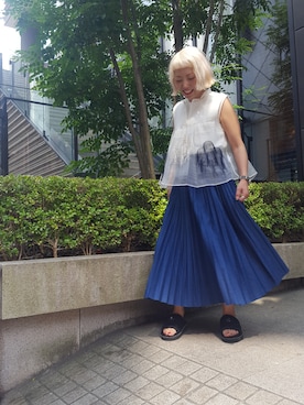 「URVIN（アービン）のアイテム」を使った、yamaayuさん（レディース・151cm）の夏コーディネート