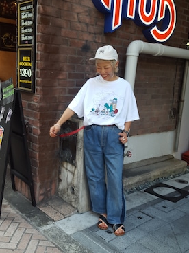 「is-ness（イズネス）のアイテム」を使った、yamaayuさん（レディース・151cm）の夏コーディネート