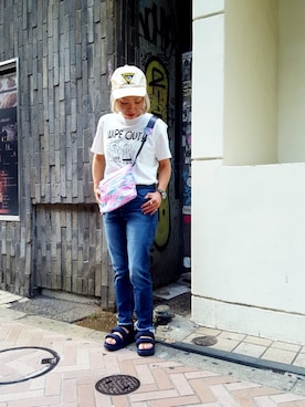 「F/CE. （エフシーイー）のアイテム」を使った、yamaayuさん（レディース・151cm）の夏コーディネート