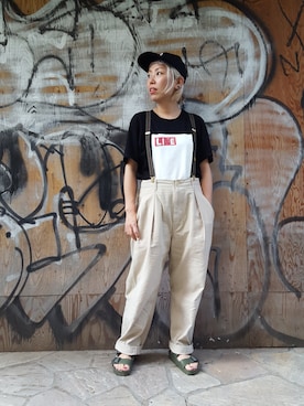 「BOHEMIANS（ボヘミアンズ）のアイテム」を使った、yamaayuさん（レディース・151cm）の夏コーディネート