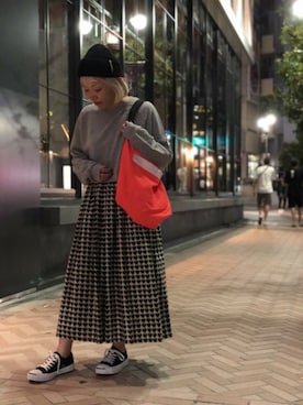 「BOHEMIANS（ボヘミアンズ）のアイテム（スカート）」を使った、yamaayuさん（レディース・151cm）の夏コーディネート