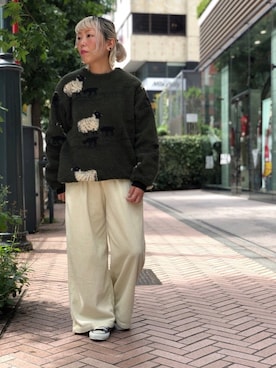 「BEAVER（ビーバー）のアイテム（ジャケット/アウター）」を使った、yamaayuさん（レディース・151cm）の秋コーディネート