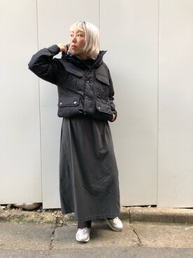 「MANASTASH（マナスタッシュ）のアイテム（レッグウェア）」を使った、yamaayuさん（レディース・151cm）の秋コーディネート