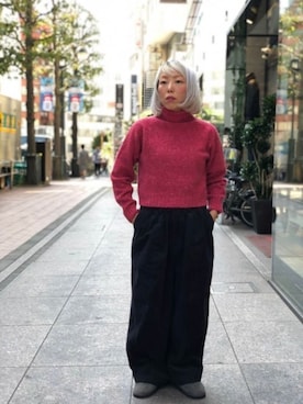 「D.M.G.（ドミンゴ）のアイテム」を使った、yamaayuさん（レディース・151cm）の秋コーディネート