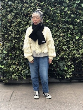 「GRANDMA MAMA DAUGHTER（グランマママドーター）のアイテム」を使った、yamaayuさん（レディース・151cm）の秋コーディネート