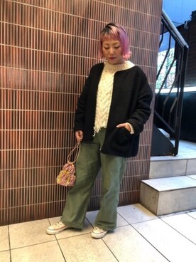 「TIGRE BROCANTE（ティグルブロカンテ）のアイテム（ブルゾン）」を使った、yamaayuさん（レディース・151cm）の秋コーディネート