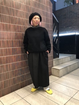 「MANASTASH（マナスタッシュ）のアイテム（レッグウェア）」を使った、yamaayuさん（レディース・151cm）の秋コーディネート