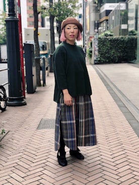 「is-ness（イズネス）のアイテム」を使った、yamaayuさん（レディース・151cm）の冬コーディネート