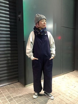 「HIGHLAND 2000（ハイランドトゥーサウザンド）のアイテム」を使った、yamaayuさん（レディース・151cm）の冬コーディネート